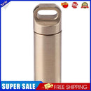 Waterproof Brass Medicine Bottle Drug Holder Pill Container Keychain(Small)