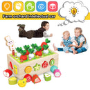 Montessori Toys - Wood Preschool Learning Fine Motor Skills Harvest Game