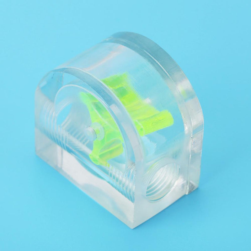 1pc Acrylic Semicircle Waterproof Seal 2 Feet Away Indicator Flow Open