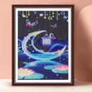 Round Crystal Diamond Painting Moon Abstract Series