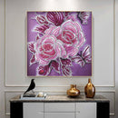 Rose Diamond Painting Special Shape Rhinestone Partial Drill Picture (Y172)