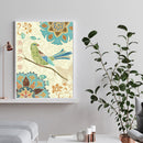 Frameless Flower and Bird Oil Paint by Numbers Kit Drawing Coloring on Canvas