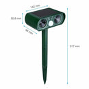 Garden Supplies Pest Repeller Solar Powered Scarer Repellent Animal Chaser