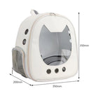 Pet Carrier Bag Clear Dog Cat Travel Breathable Outdoor Backpack (White) Newly