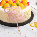 Wedding Decoration Cake Topper Acrylic Decor Happy Birthday Party Supplies