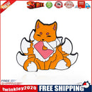 Nine Tail Fox Brooches Cartoon Animal Enamel Clothes Pin Jewelry (Style 1)