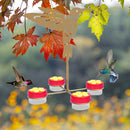 Hummingbird Feeder Kits Floral Pet Bird Feeder Outdoor Removable