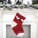 Christmas Knitting Stockings Acrylic Hanging Gifts Christmas Tree Bag (02) Newly