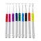 9pcs Double Color Plastic Handle Crochet Hooks Sweater Needles Set Crafts