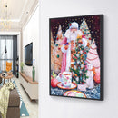 Diamond DIY Painting Full Santa Claus Drawing Kit Round Drill 5D Wall Decor