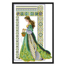 Partial Embroidery 14CT DIY Summer Angel Girl Printed Cross Stitch Kit (1) Newly