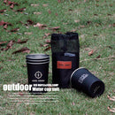 4pcs/lot 350ml Outdoor Camping Tableware Travel Cups Set Stainless Steel