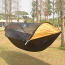 #A Camping Hammock Mosquito Net 2 Person Aluminum Pole Travel Tree Hanging Beds