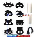 Halloween Scraping Masks with Flexible Ropes Trick or Treat Game Scraping
