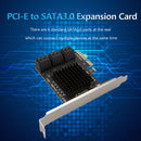 6-Port SATA III PCI E Express 3.0 X4 Controller Expansion Card Adapter 6Gbps