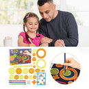 Creative Kaleidoscope Ruler Geometry Template Measuring Ruler for Student Kids
