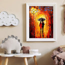 5D DIY Full Round Drill Diamond Painting Street Lamp Lovers Kit Home Art Decor