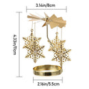 Candlestick Xmas Gifts Christmas Rotary Candle Holder Home Christmas Ornament
