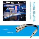 6.35mm Jack Stereo Splitter Cable Male to 2X Plug 1/4 inch Audio Adapter Y Cord