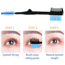 3pcs Double-ended Eyebrow Brush Eyelash Blending Brush with Safe Round Comb