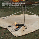 Fire Pit Mat Fiberglass Camping Stove Grill Mat for Patio Lawn (45x45cm) Newly