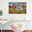 House Scenery Full Round Diamond Painting Mosaic Kit Rhinestone Wall Decor Cr