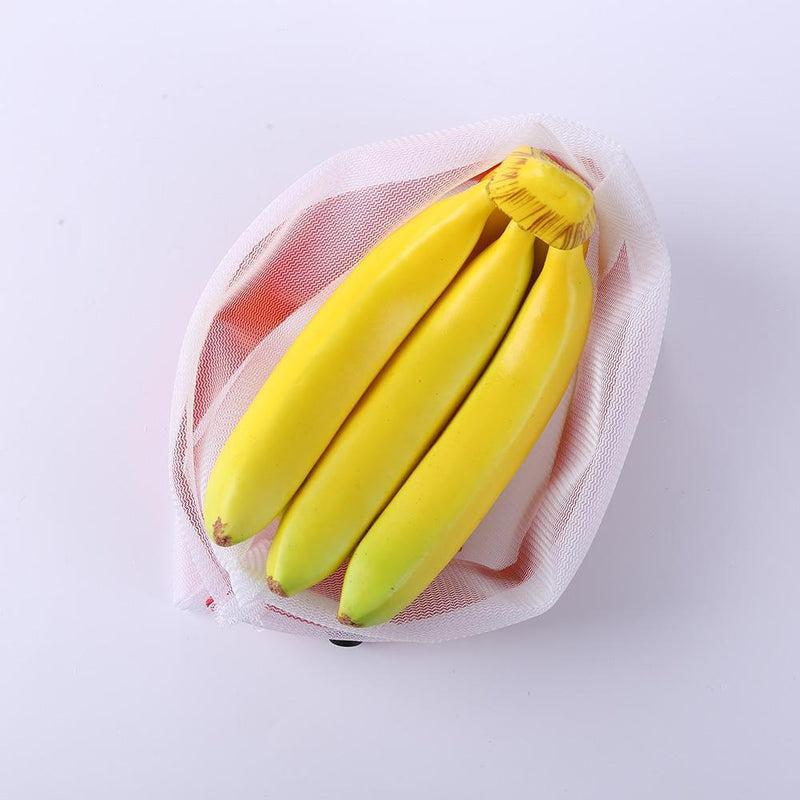 12pcs Outdoor Shopper Reusable Fruit Vegetable Drawstring Closure Stuff Mes