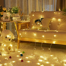 LED Fairy String Lights Waterproof Christmas Tree Wall Bedroom Decor (Warm)