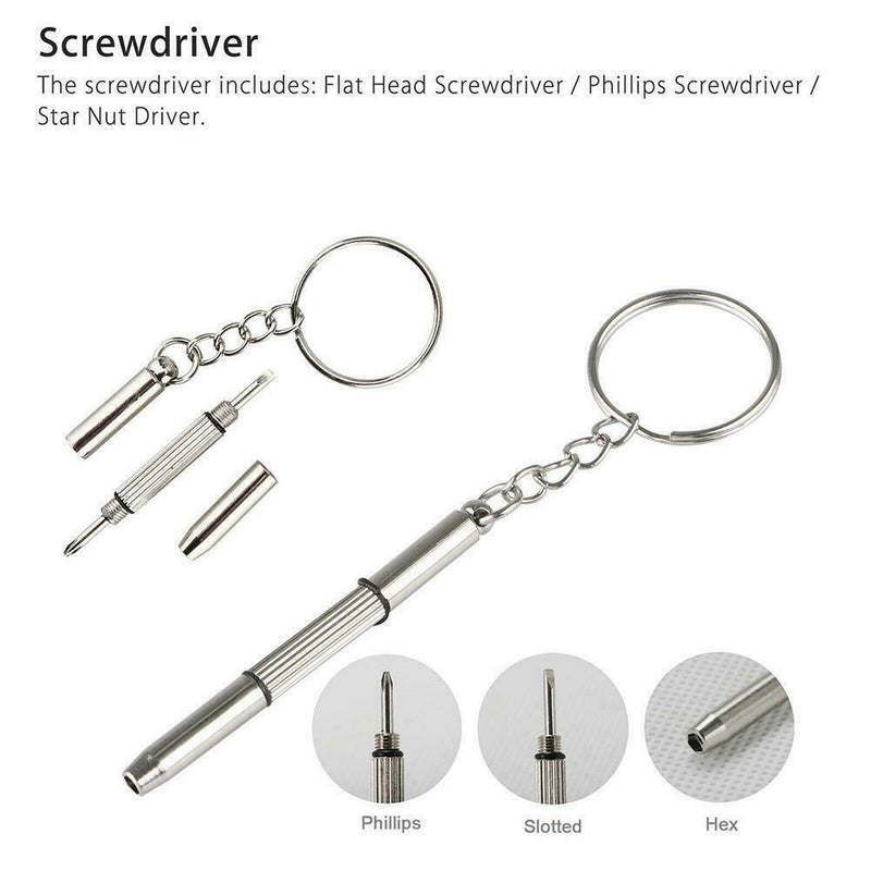 1*Eye Glasses Repair Tool Screw Nose Pad Nut Optical For Eyeglass Kit I7W0