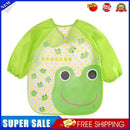 Cartoon Waterproof Unisex Baby Feeding Long Sleeve Art Apron Animal Bibs(D)