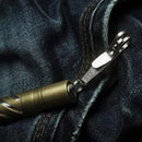 Mini Pocket Bag Suspension Clip Stainless Steel with Key Chain Carabiner