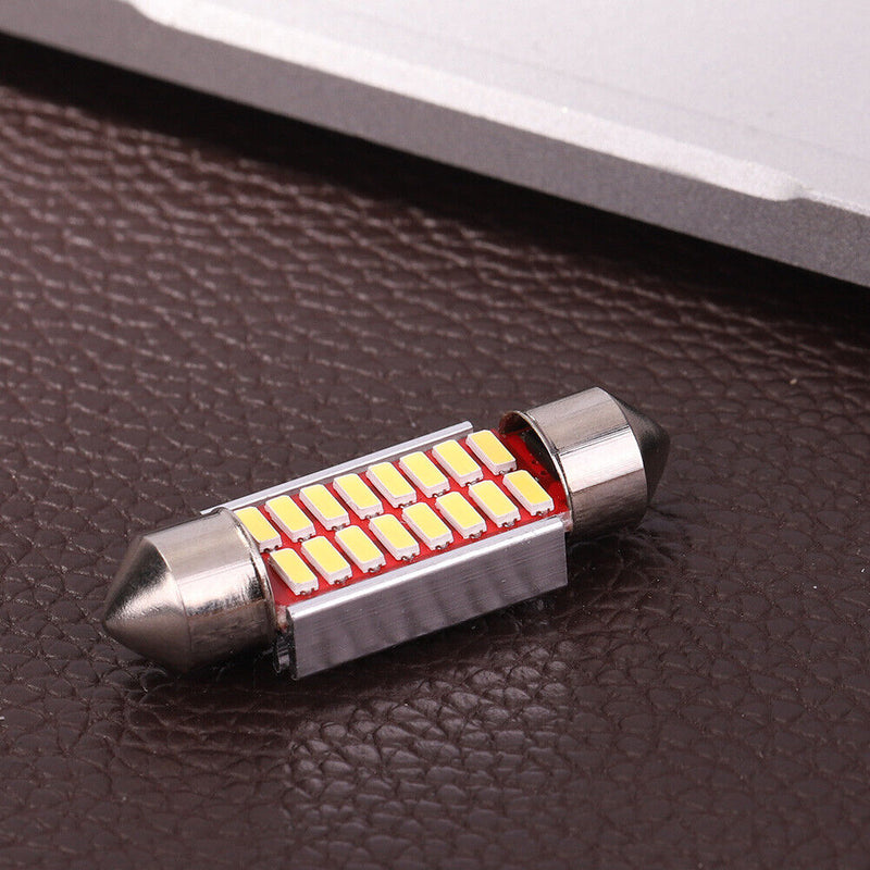 Festoon Base LED Car Bulb 31mm 36mm 6000K 4014 SMD Canbus Reading Dome Lamp Bulb