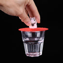 Clear Cherry Silicone Cup Cover Leakproof Heat-resistant Lid (Lucky Cat)
