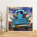 5D DIY Blue Truck Full Round Drill Diamond Painting Kit Artwork Handicraft Newly