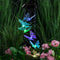 LED Solar Wind Chime Butterfly Light Color Changing IP65 Hanging Lamp (C)
