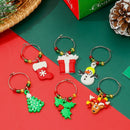 Cup Decoration Rings Table Decor Christmas Cup Ring Wine Glass Pendants