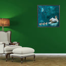 5D Diamond Painting Kit Swan Lake Full Round Drill Rhinestone DIY Wall Arts