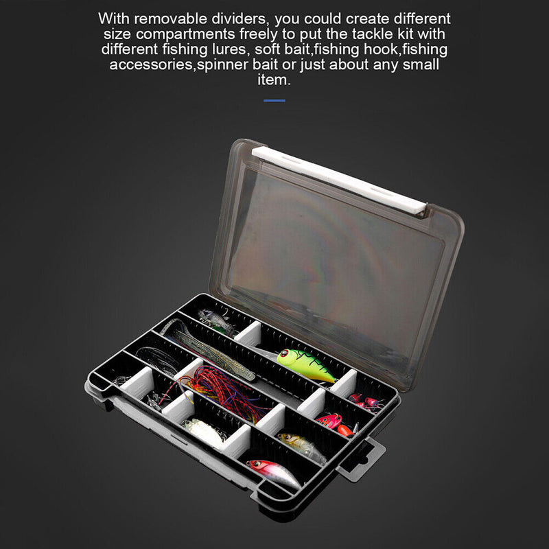Portable Fishing Bait Hook Rig Storage Boxes Case Organizer Fishing Accessories