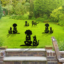 Simulation Hollow Black Cat Dogs Silhouette Courtyards Insert Card Art Ornament