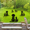 Simulation Hollow Black Cat Dogs Silhouette Courtyards Insert Card Art Ornament