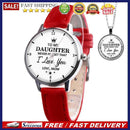 2pcs/set Adjustable Wristwatch Analog Quartz Watches Chain Necklace Women Watch