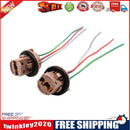 2x 7443 LED Light Bulb Wiring Harness Sockets for Brake Turn Signal Light