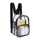 Unisex Students Fashion Transparent Backpack Travel School Women Men Knapsack