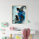 Witch Holding Cat Oil Paint By Numbers Kit DIY Acrylic Painting on Canvas