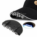 Fishing Travel Hiking Cap Brim Lamp Hat Clip Lights Camping Headlamp Headlight