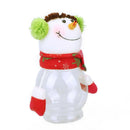 Creative Christmas Decor Cartoon Food Can Candy Jar Storage Box(Snowman)