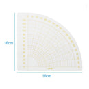 Fan Shape Foot Seam Ruler Quilting Patchwork Scrapbook DIY Sewing Tools