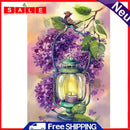 Full Cross Stitch 11CT Flower Oil Lamp Stamped DIY Handmade Cotton Thread Crafts