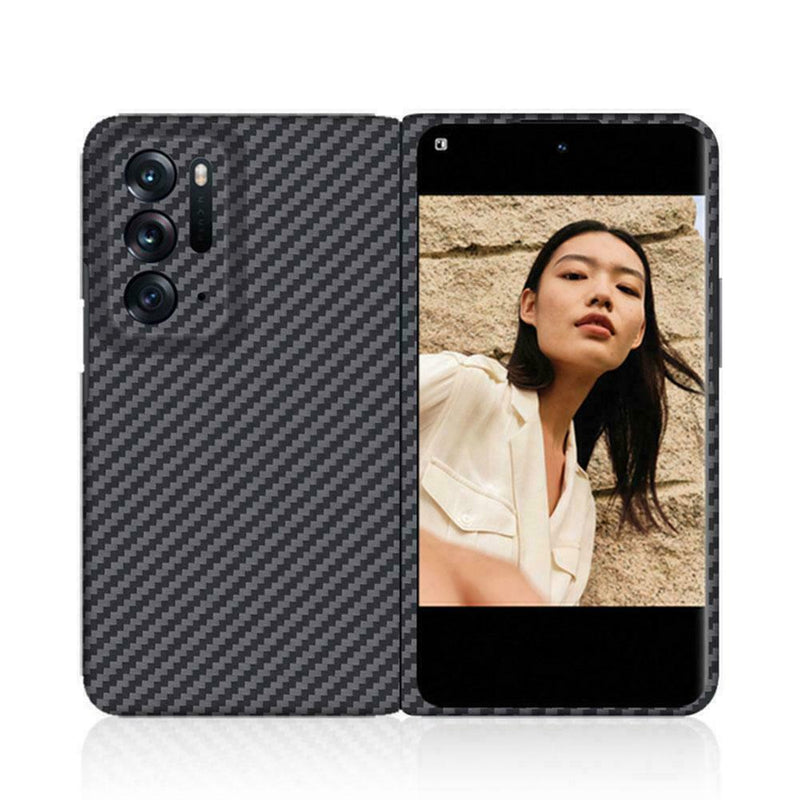 1x For OPPO Find N Luxury Shockproof Hybrid Carbon Case PC Fiber Hard Gift R3Y2
