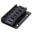 Hardtail Bridge Top Load 65mm Electric Guitar Bridge with 5 Screws (Black)